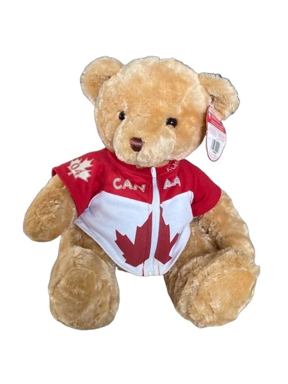 NWT Roots Olympic Bear 2004 Canada 15” Plush OS